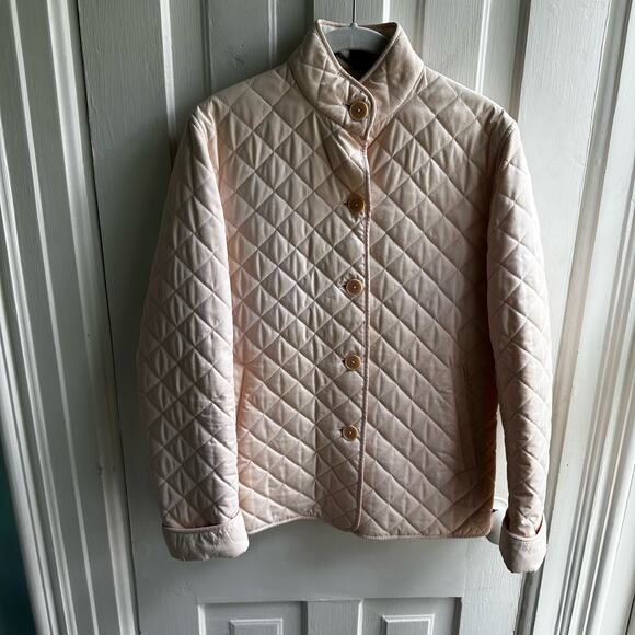 Ralph Lauren Black Label Blush Pink Quilted Fleece Lined Jacket - Picture 2 of 9